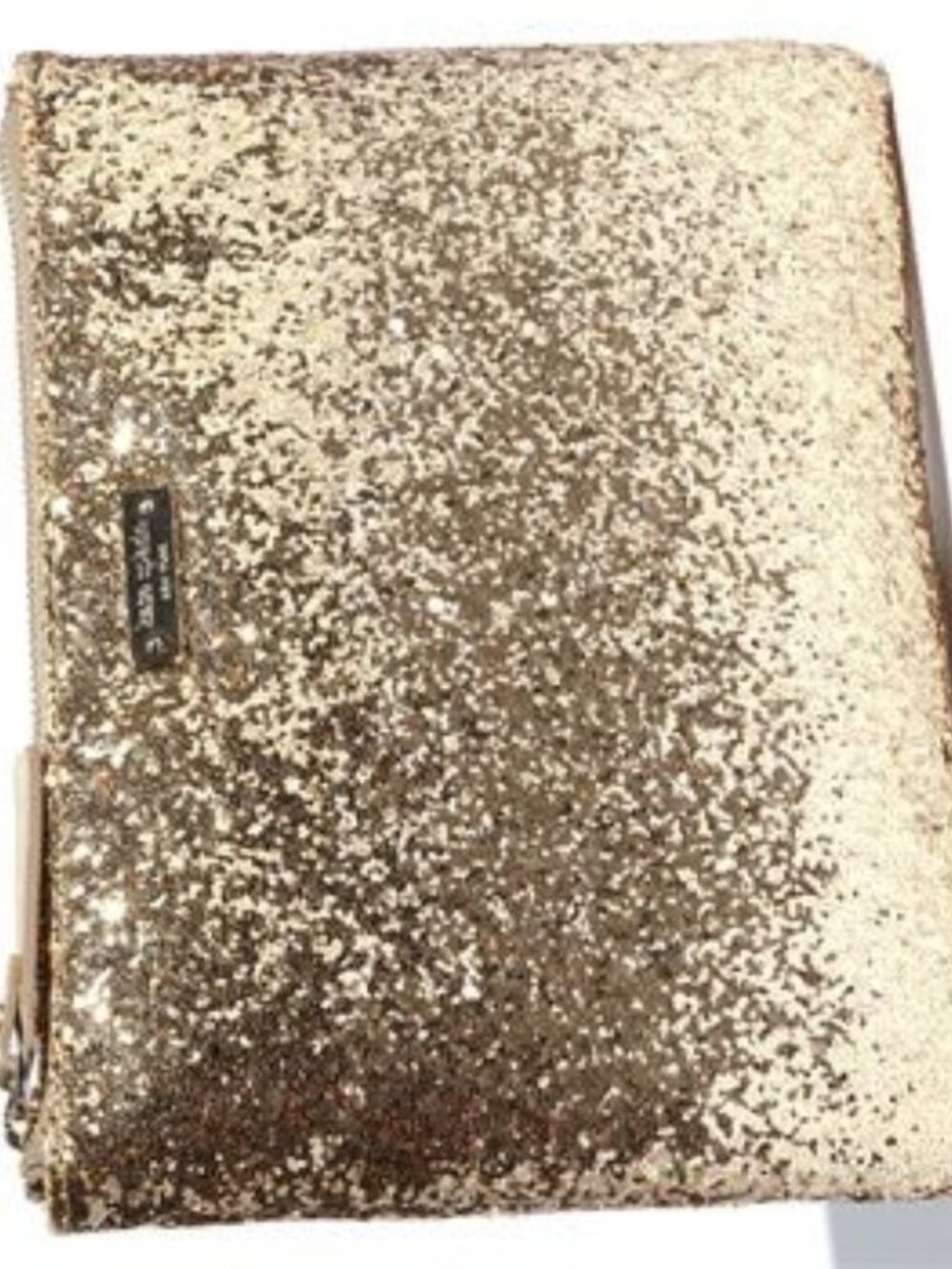 Kate Spade Gold 'sparkler - little gia' pouch